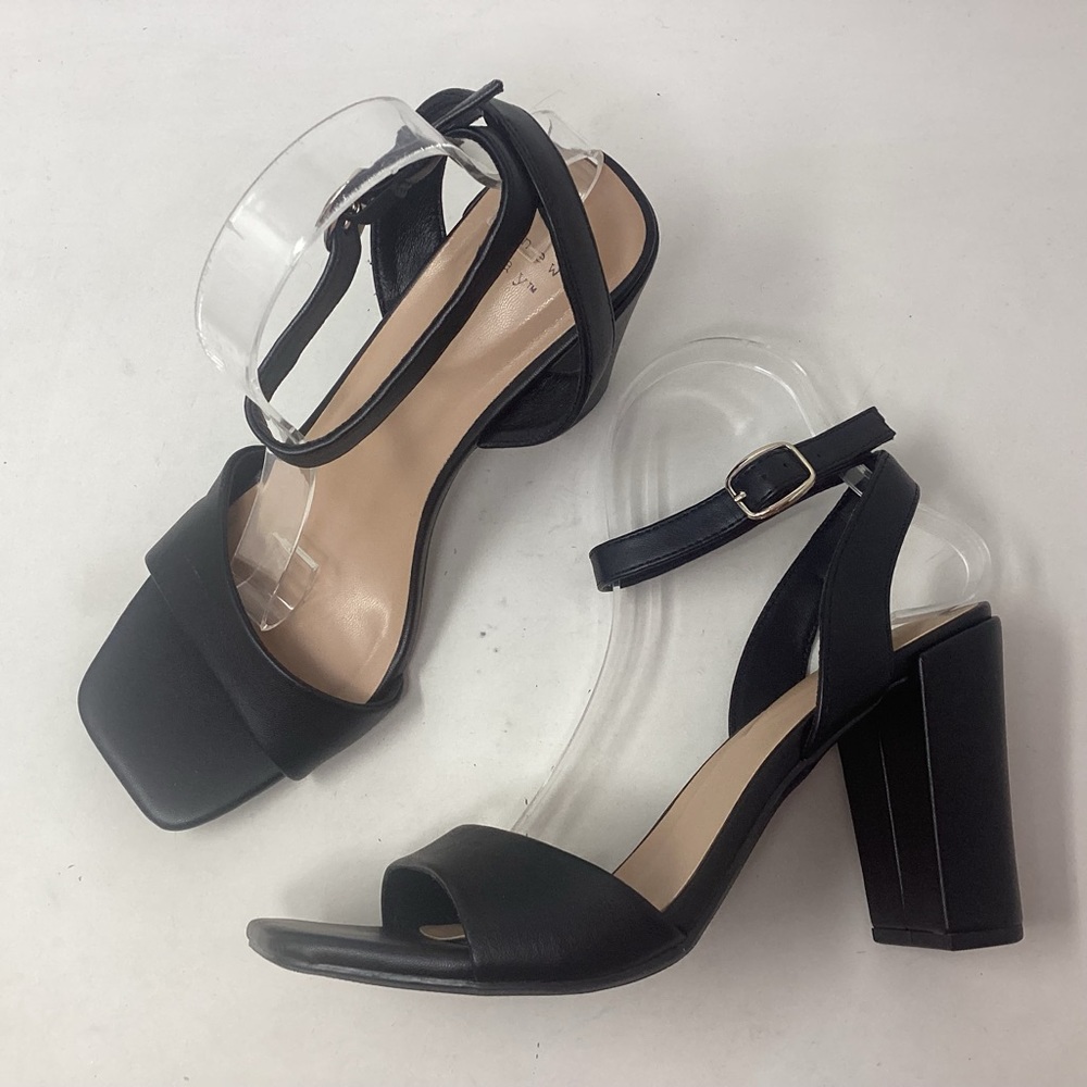 A New Day Sal Black Slingback Pump Block Heels Women's Size 10